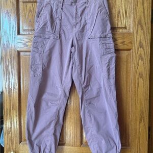 American Eagle Outfitters Dusty Mauve Cargo Joggers. Size 10. Like New.